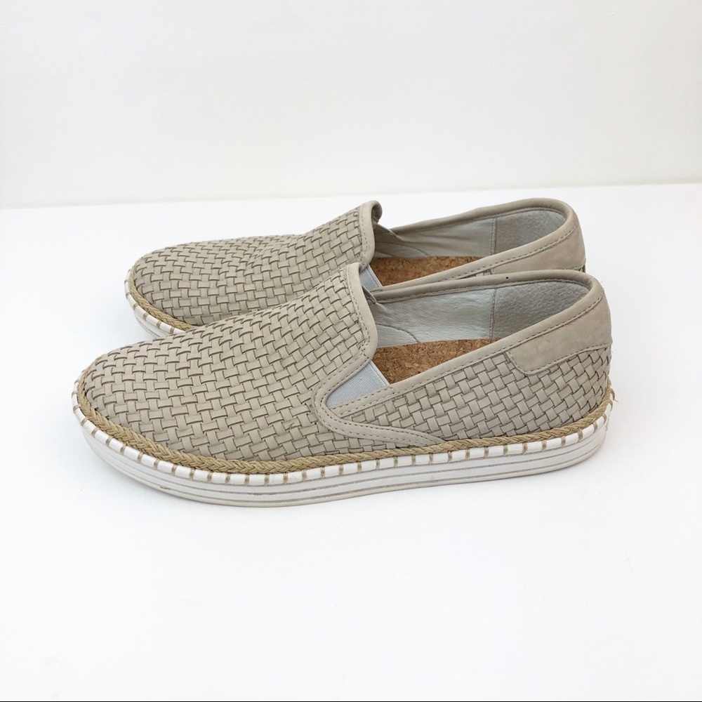 J/SLIDES tan Kelly woven slip-on